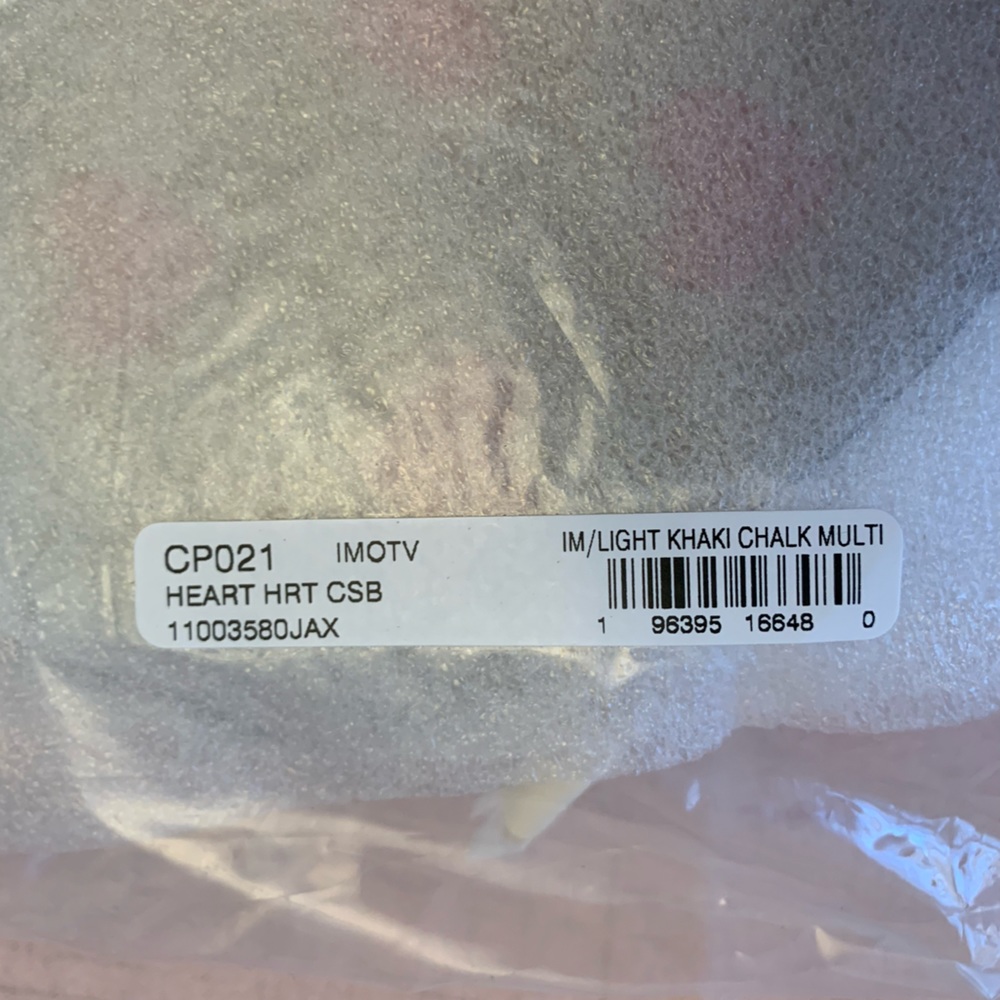 💕Coach Heart Crossbody CP021 Signature Canvas Pink Heart Print Valentines Day - Picture 12 of 13